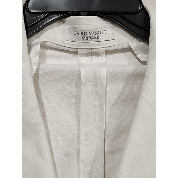 Baird McNutt‎ Murano NWT Blazer Jacket Mens 2XB White, Linen/Cotton Blend - Picture 7 of 16